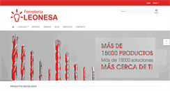 Desktop Screenshot of ferreterialeonesa.com